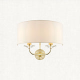 Brass plate & vintage white fabric