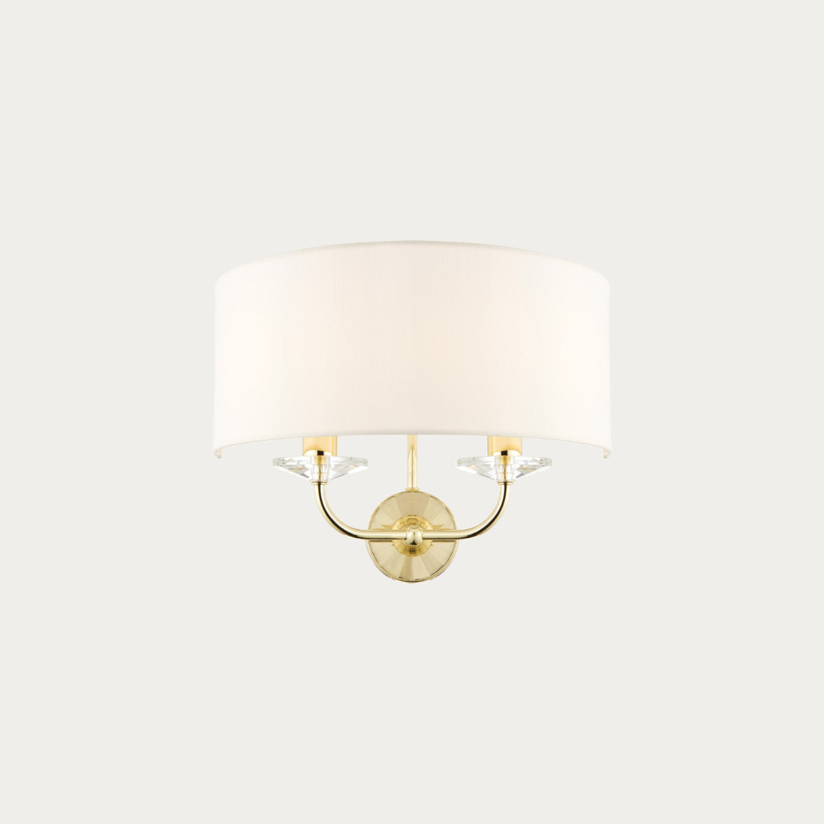 Brass plate & vintage white fabric