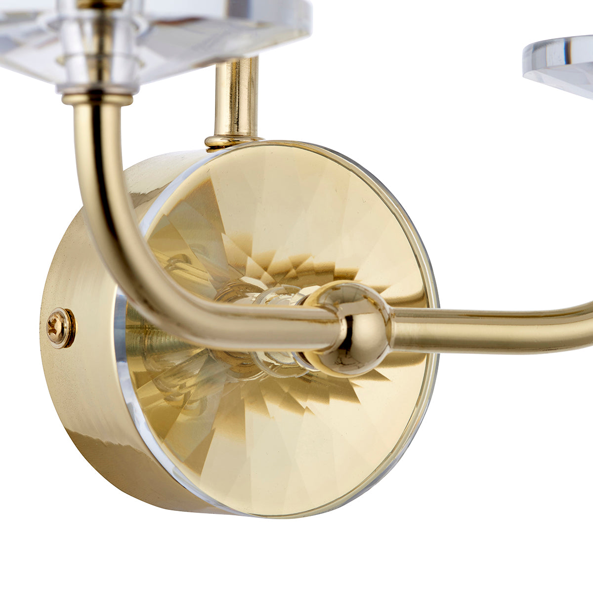 Brass plate & vintage white fabric