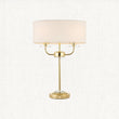 Brass plate & vintage white fabric