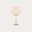 Brass plate & vintage white fabric