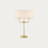Brass plate & vintage white fabric