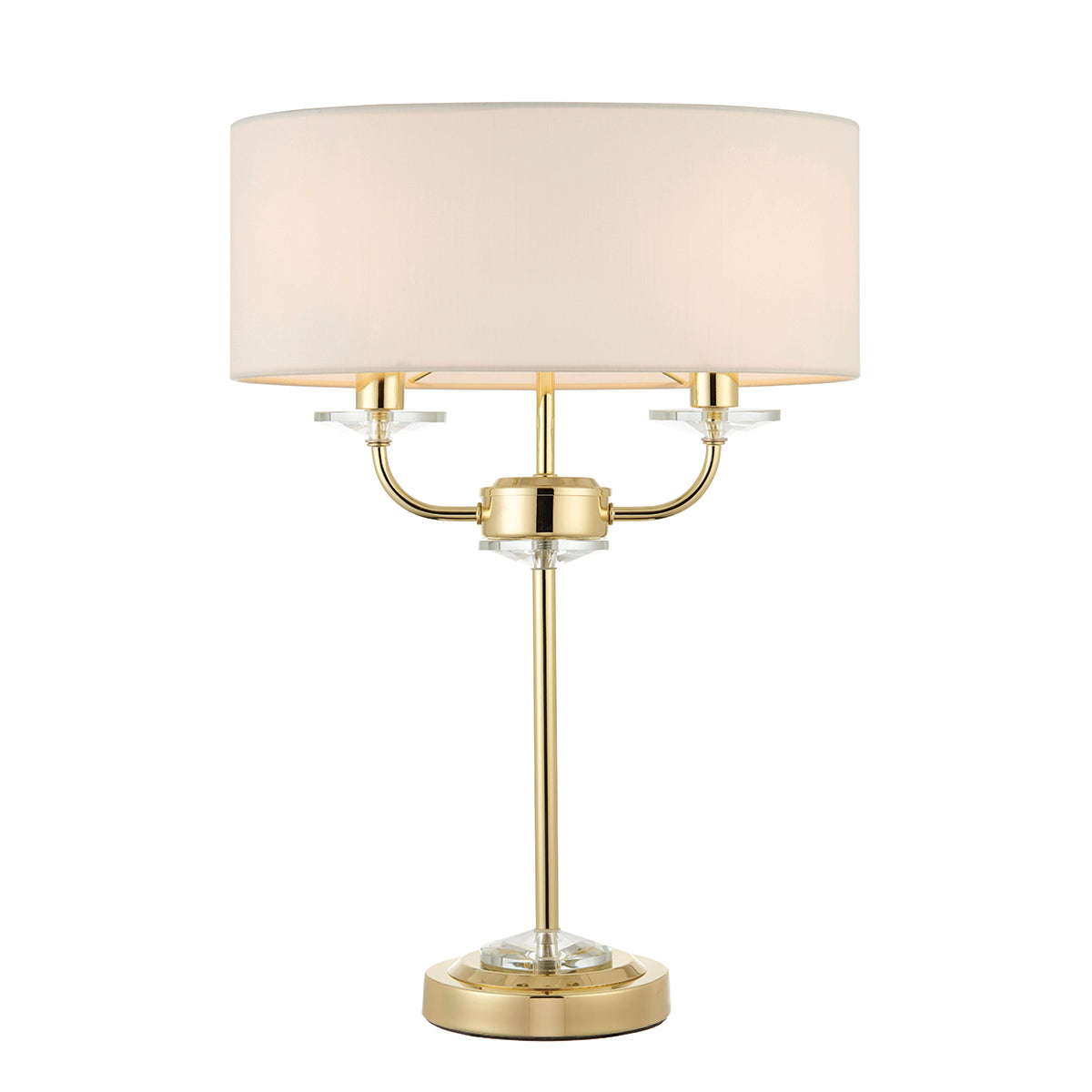 Brass plate & vintage white fabric