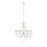 Chrome plate & clear crystal