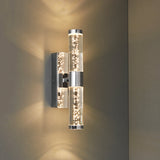 Chrome plate & clear bubble acrylic