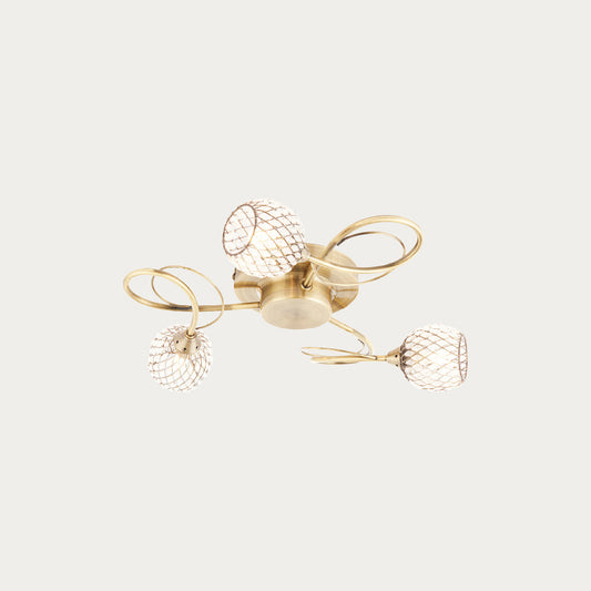 Antique brass plate & antique brass wire