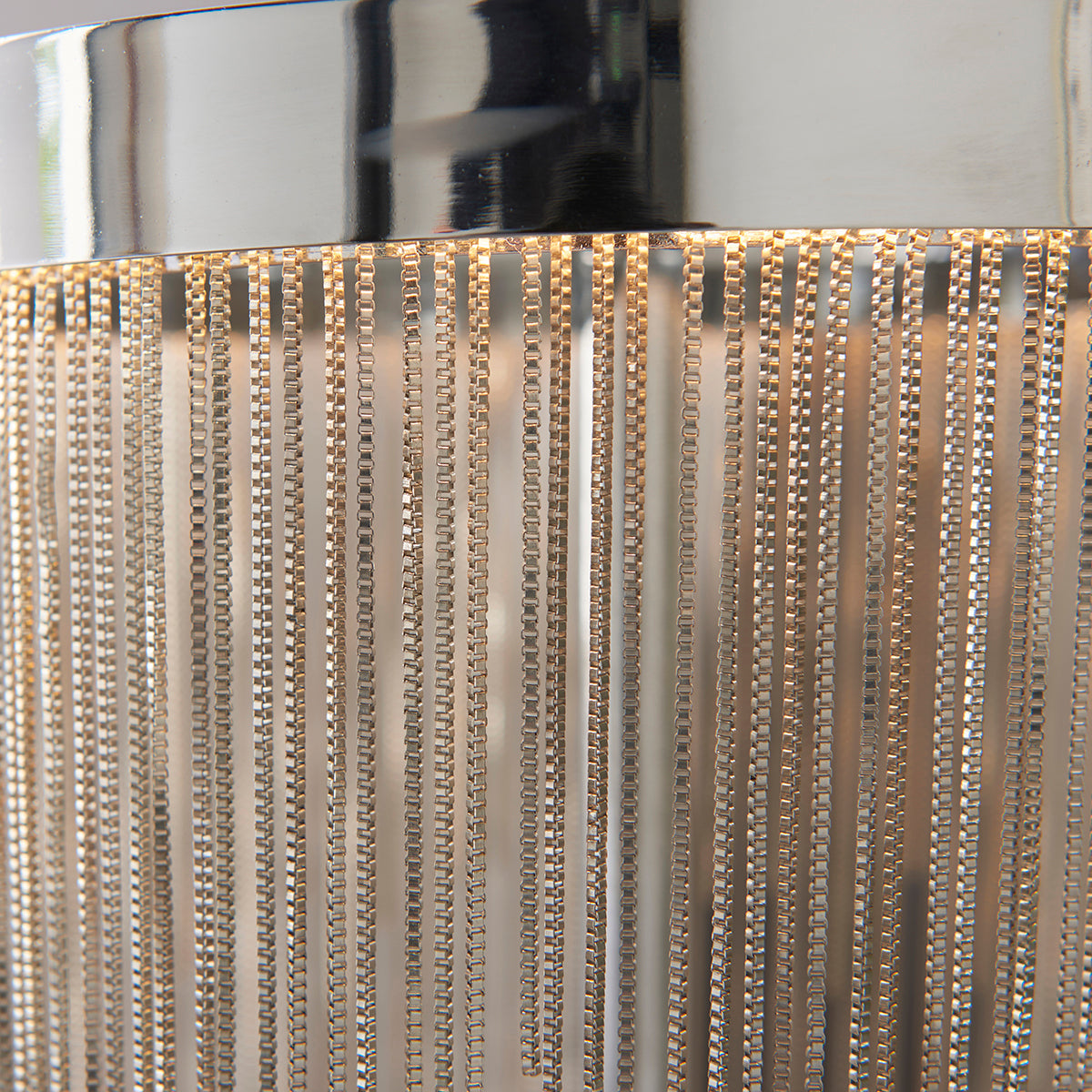 Chrome plate & silver effect chain