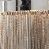 Chrome plate & silver effect chain