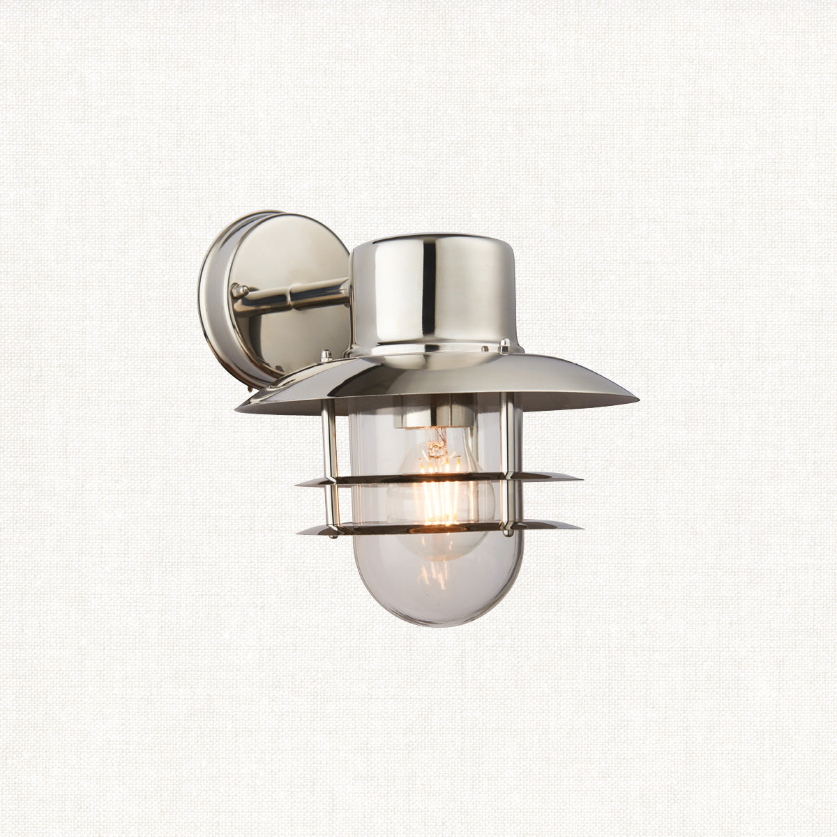 Polished stainless steel