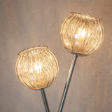 Chrome plate & smoked mirror glass