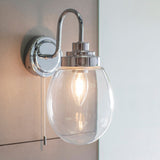 Clear glass & chrome plate