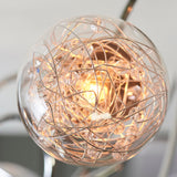 Chrome plate with chrome beaded wire