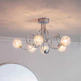 Chrome plate with chrome beaded wire