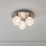 Chrome plate & clear bubble acrylic