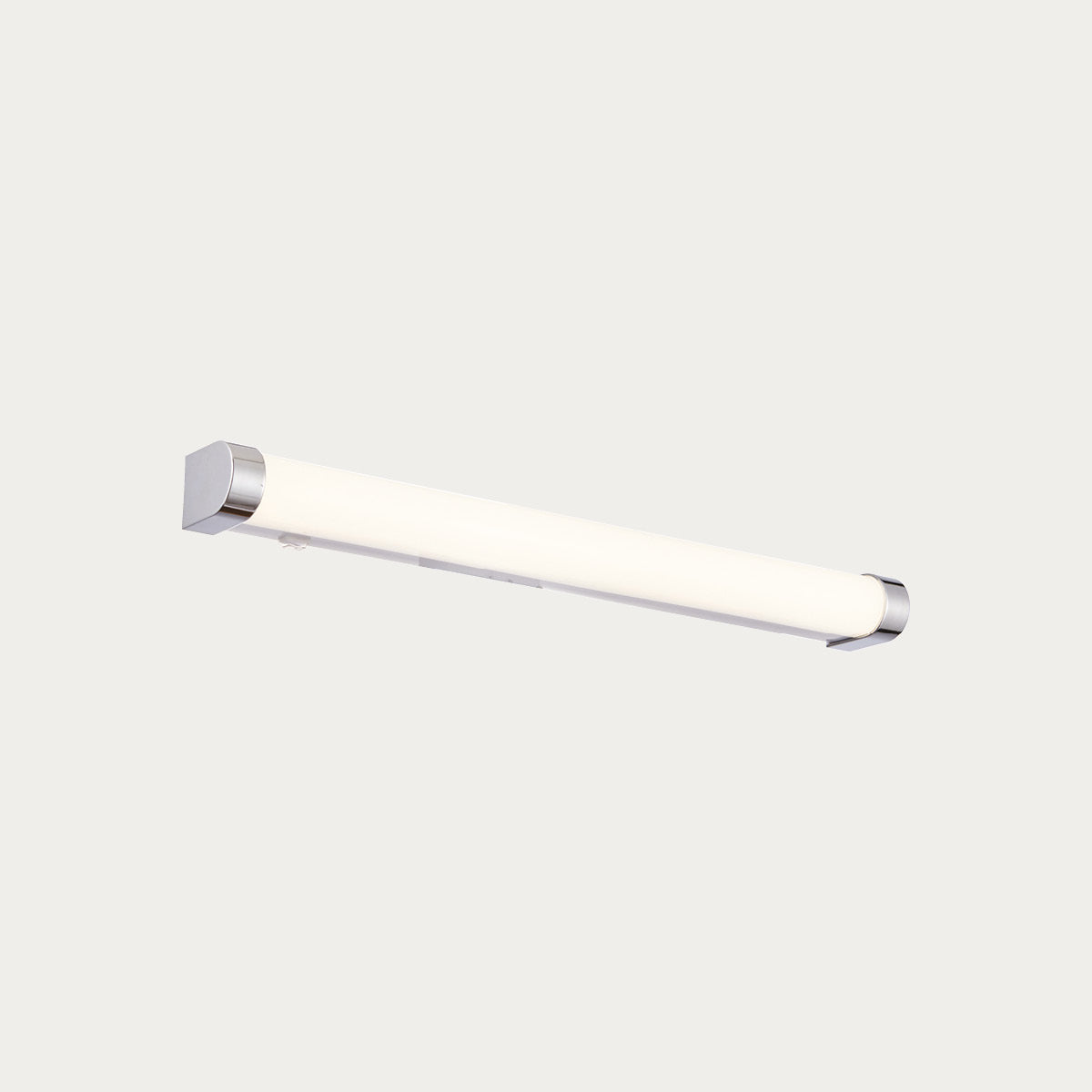 White ribbed & chrome effect plastic
