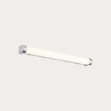 White ribbed & chrome effect plastic