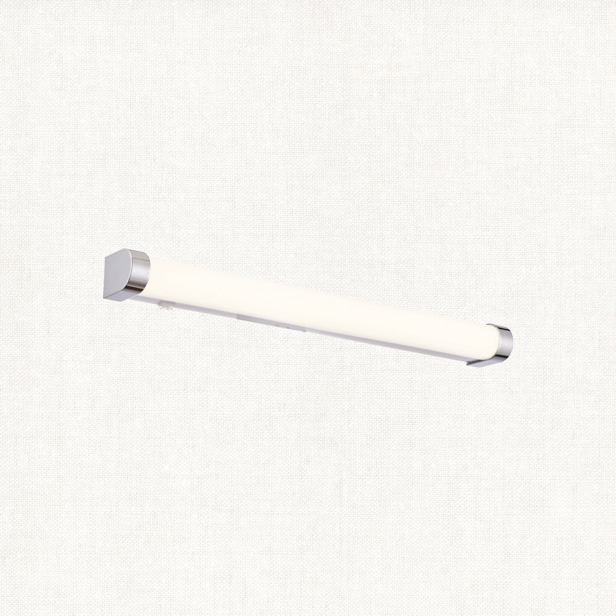 White ribbed & chrome effect plastic