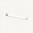 White ribbed & chrome effect plastic
