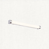 White ribbed & chrome effect plastic