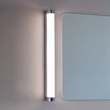 White ribbed & chrome effect plastic