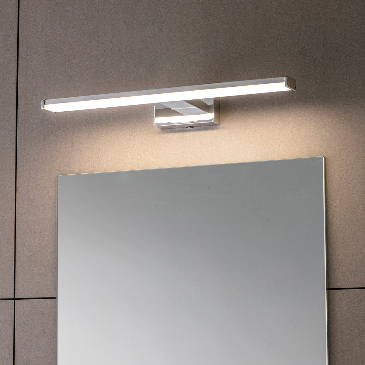 Chrome effect & frosted plastic