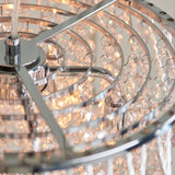 Chrome plate & clear crystal