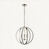 Bright nickel plate with clear crystal & faceted acrylic