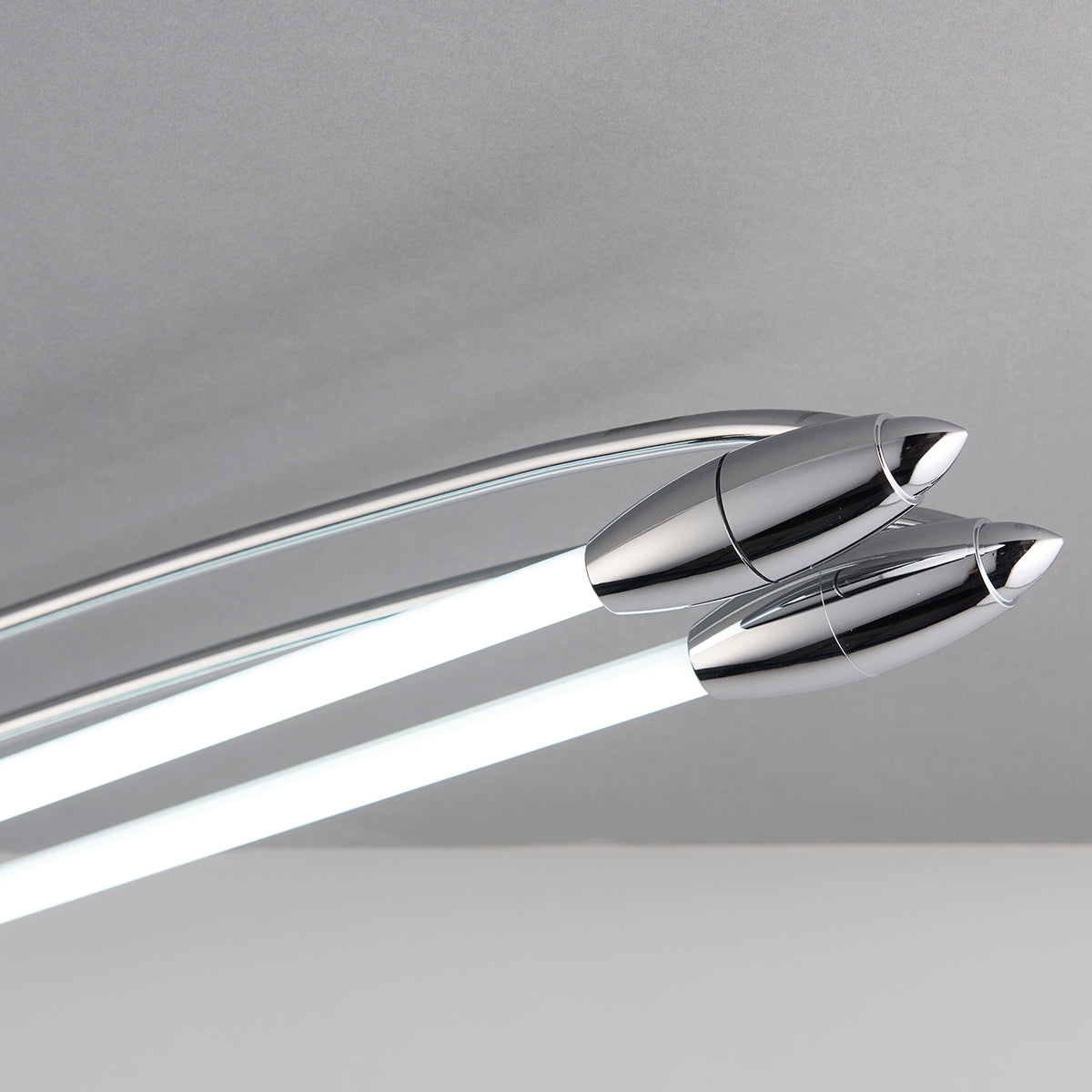 Chrome plate & opal glass