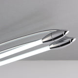 Chrome plate & opal glass