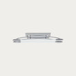 Morgan LED 2 Light Small Flush Light in Chrome and Opal Glass
