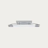 Morgan LED 2 Light Small Flush Light in Chrome and Opal Glass