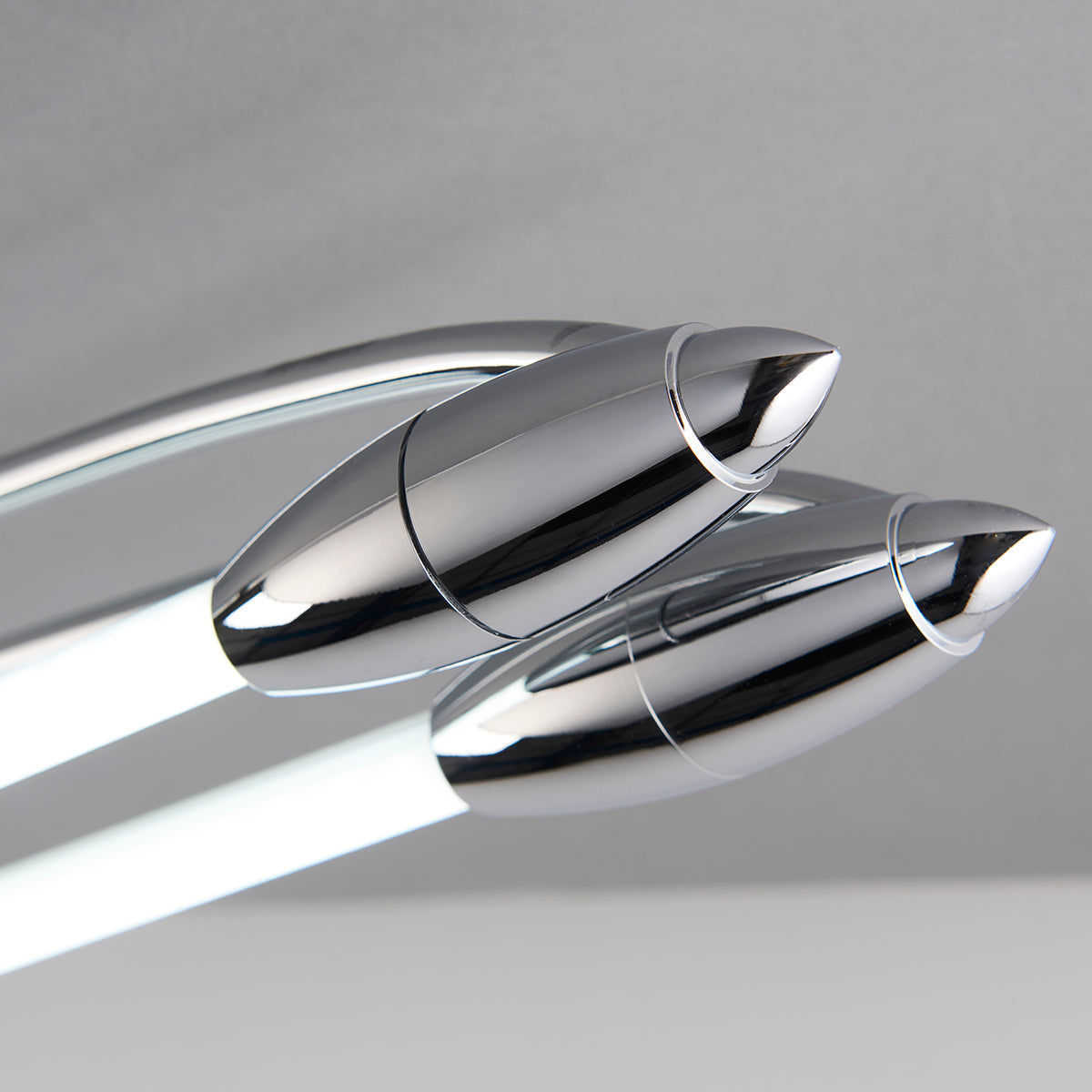 Chrome plate & opal glass