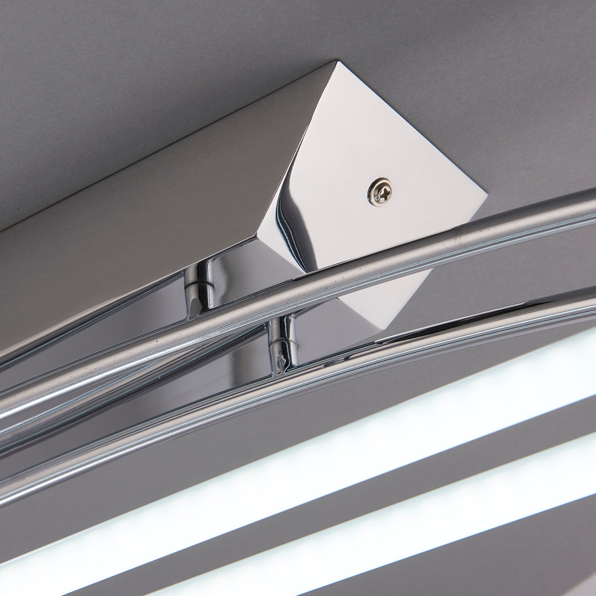 Chrome plate & opal glass