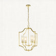 Satin brass plate & frosted glass