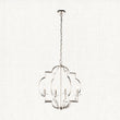Polished nickel plate & clear crystal