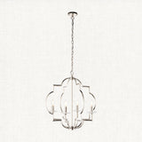 Polished nickel plate & clear crystal