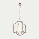Antique brass plate & clear crystal