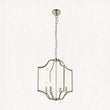 Antique brass plate & clear crystal