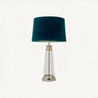 Nickel plate with teal velvet