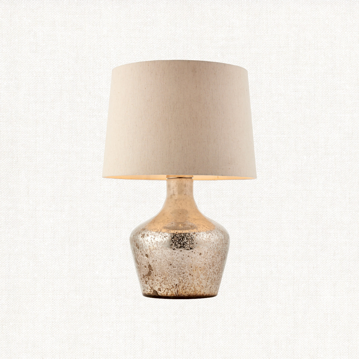 Pearl ombre foil & vintage white linen