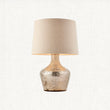 Pearl ombre foil & vintage white linen