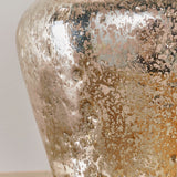 Pearl ombre foil & vintage white linen