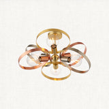 Brushed brass, nickel & copper plate