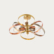 Brushed brass, nickel & copper plate