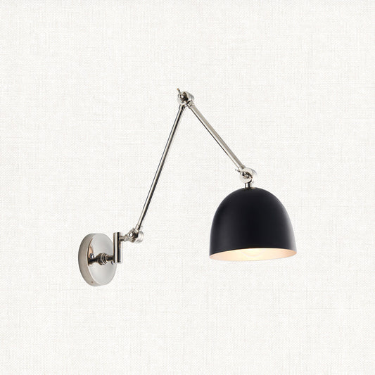 Polished nickel plate & matt black