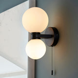 Matt black & matt white glass