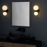 Matt black & matt white glass