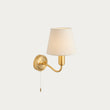 Satin brass plate & ivory linen mix fabric