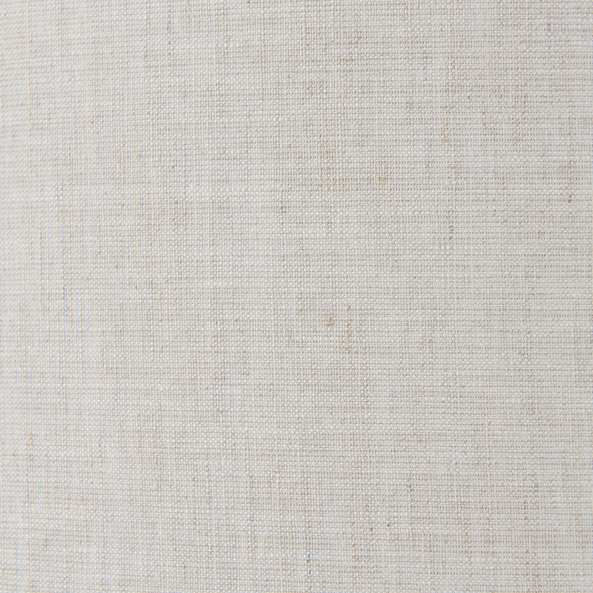 Brushed chrome plate & natural linen