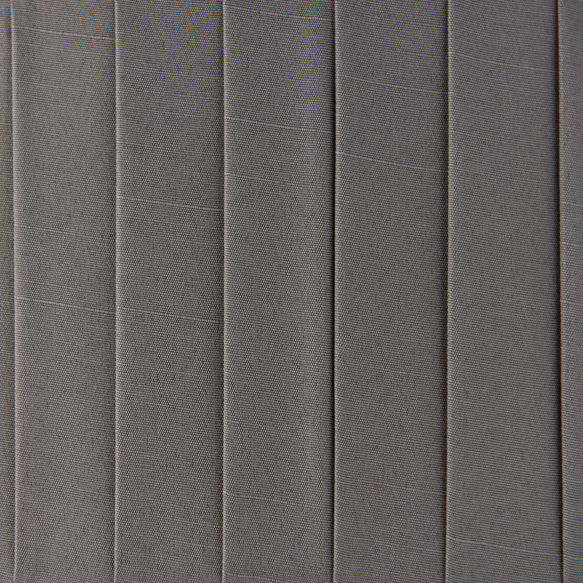 Bright nickel plate & charcoal fabric